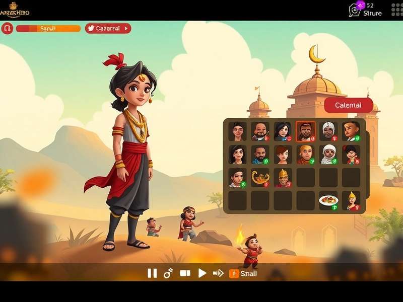 Grand Anise Hero gameplay screenshot showing character in Indian landscape